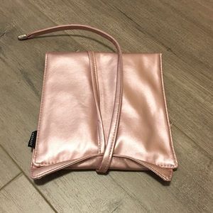 3/$15 New Sephora Pink Metallic Wrap Around Cosmetic Bag